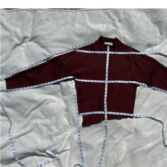 Róhe Rohe Fluid Slip Dress + Uneven Button Top Mulberry Burgundy 36 EU 4 US $990 - Picture 13 of 16